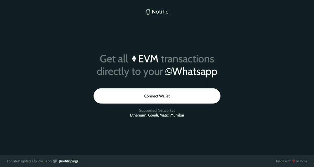 Notific interface